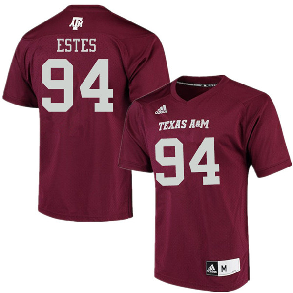 Men #94 Landry Estes Texas Aggies College Football Jerseys Sale-Maroon Alumni Player Jersey - Click Image to Close